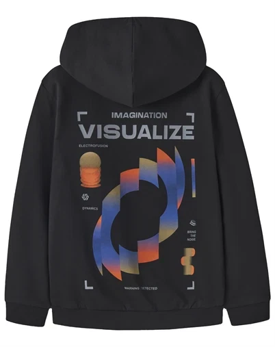 Name It - NKMNigo Sweat Hoodie - Black